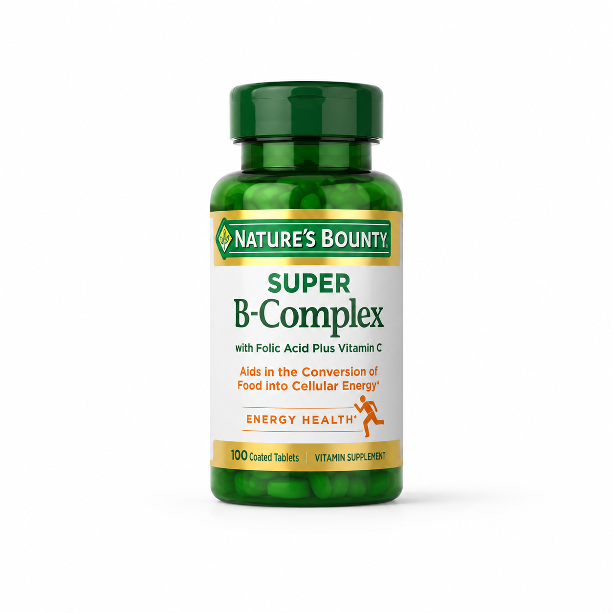 nature’s bounty super b complex vitamins with vitamin c & folic acid, vitamins for immune & cellular energy support